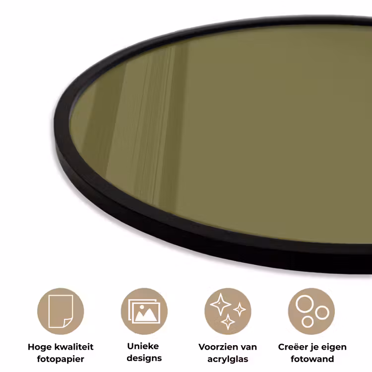 Ronde fotolijst - Dark - Olive - Groen — 5