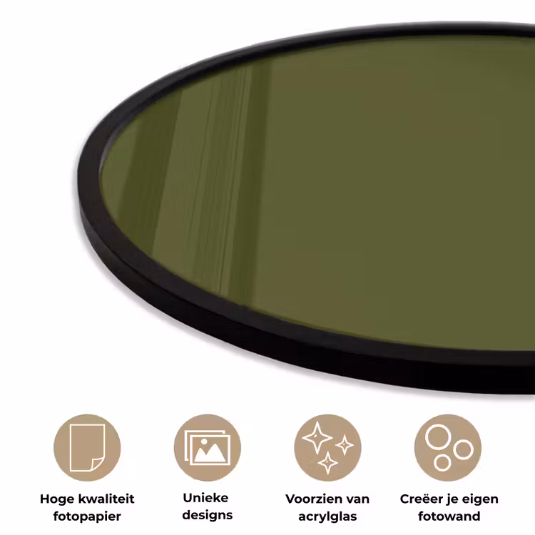 Ronde fotolijst - Dark - Olive - Groen — 5