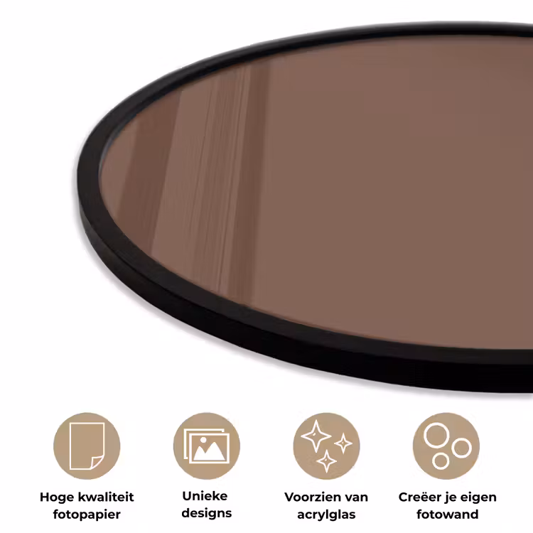 Ronde fotolijst - Deep - Clay - Brown - Bruin — 5