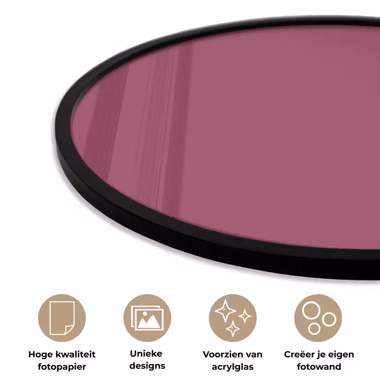Ronde fotolijst - Deep - Rasberry - Rood — 5