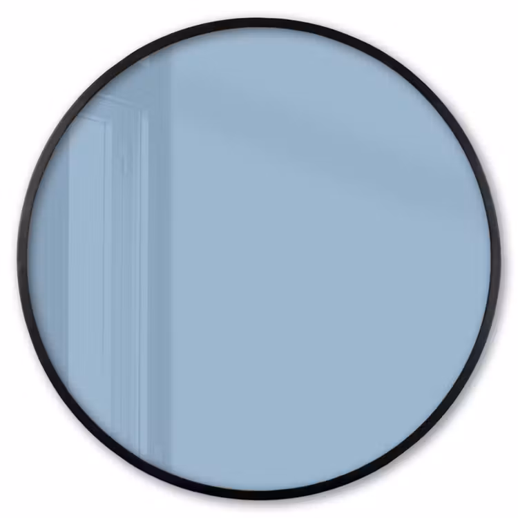 Ronde fotolijst - Dusty - Denim - Blauw — 1