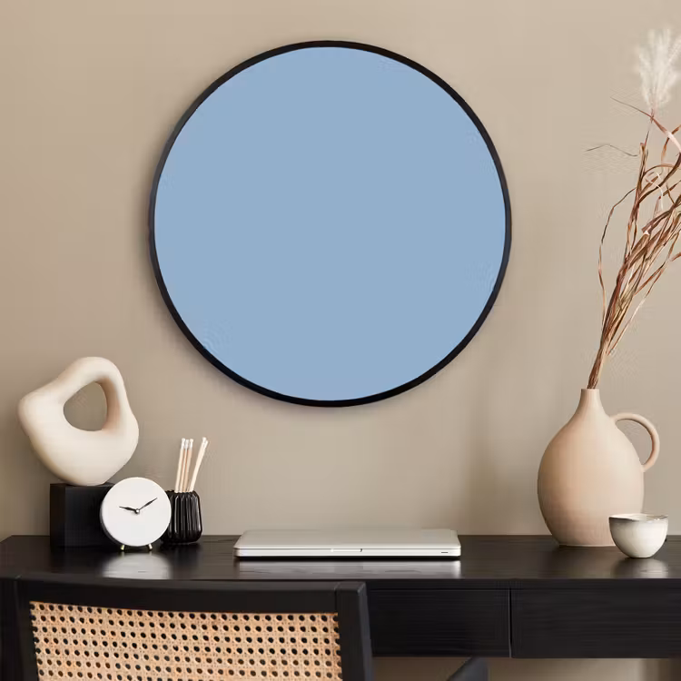 Ronde fotolijst - Dusty - Denim - Blauw — 2