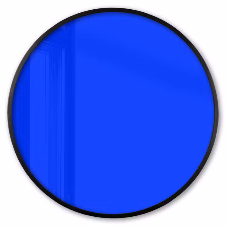 Ronde fotolijst - Electric - Blue - Blauw — 1