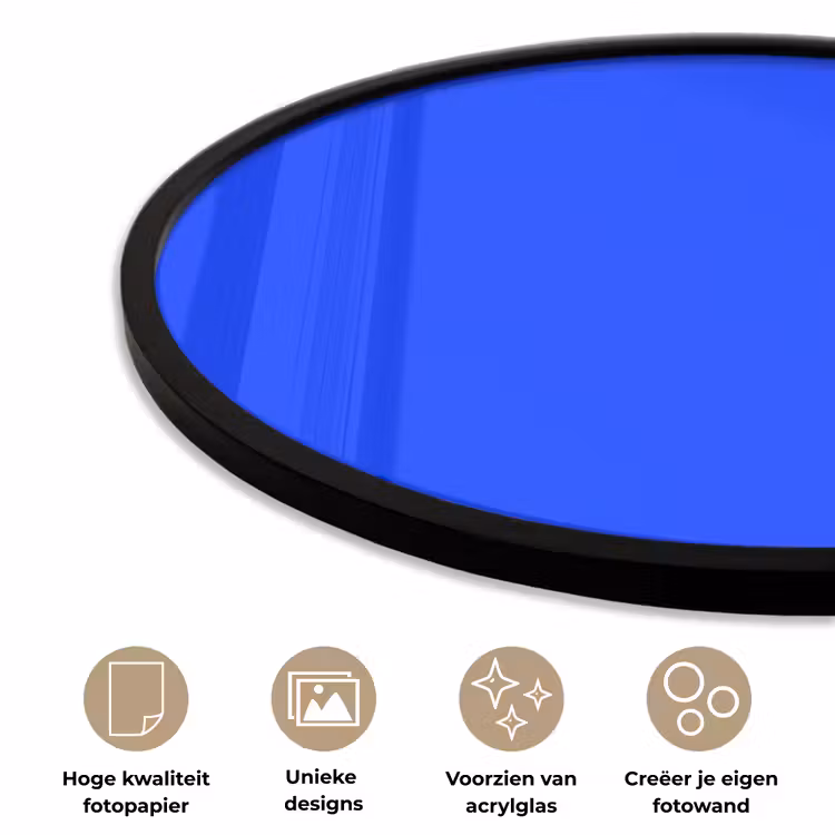 Ronde fotolijst - Electric - Blue - Blauw — 5