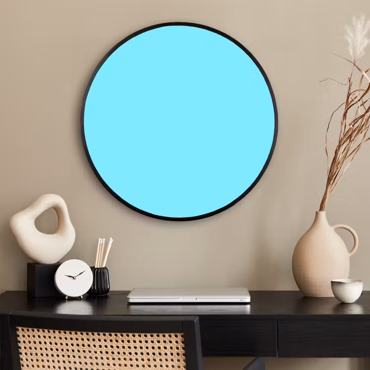 Ronde fotolijst - Electric - Cyan - Blauw — 2