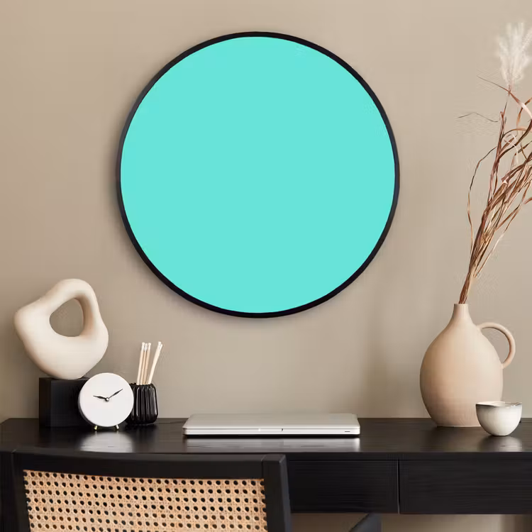 Ronde fotolijst - Electric - Cyan - Turkoois — 2