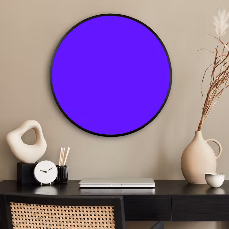 Ronde fotolijst - Electric - Indigo - Paars — 2