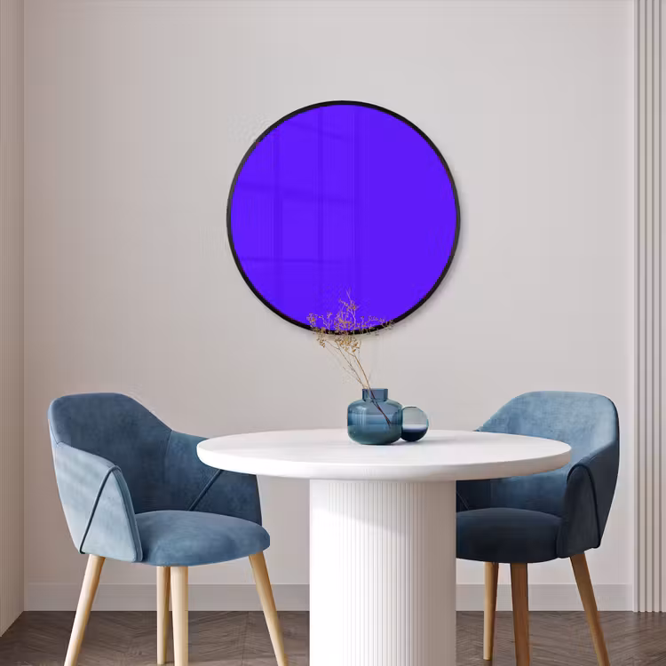Ronde fotolijst - Electric - Indigo - Paars — 3