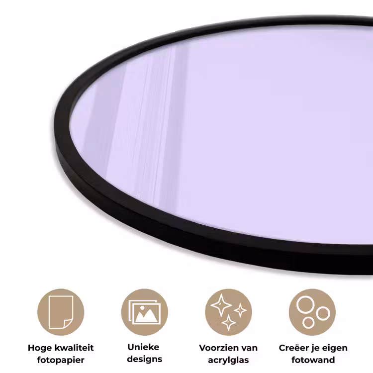 Ronde fotolijst - Light - Orchid - Paars — 5