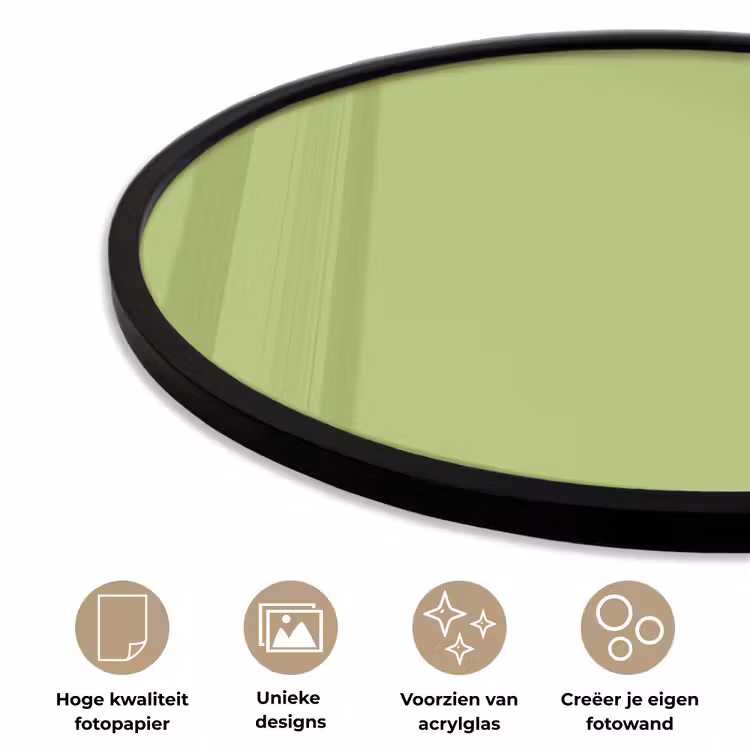 Ronde fotolijst - Lime - Glow - Groen — 5