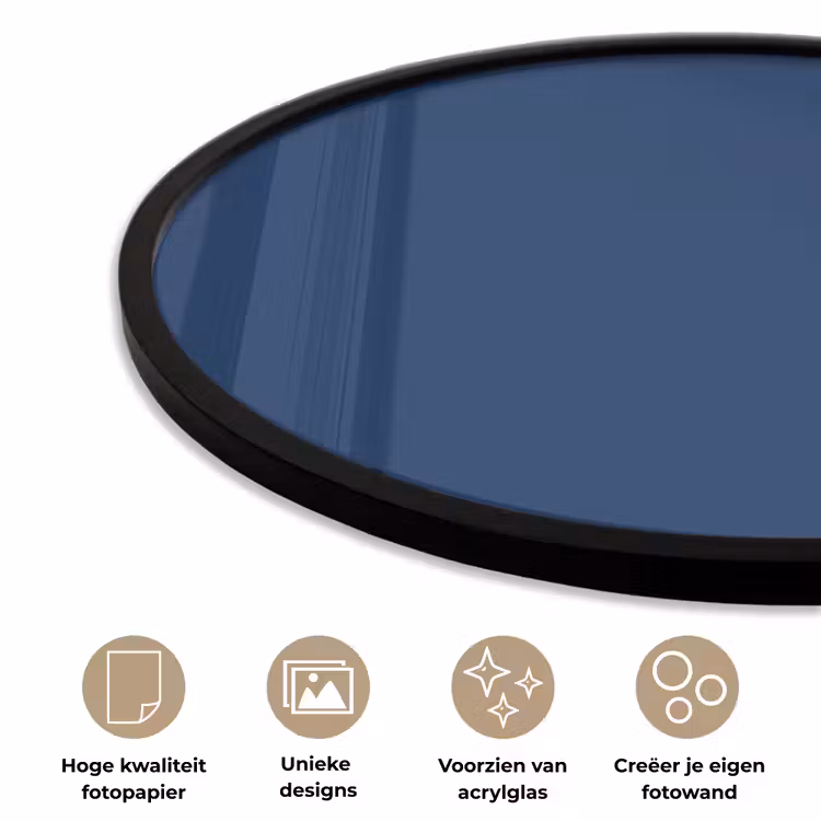 Ronde fotolijst - Midnight - Navy - Blauw — 5