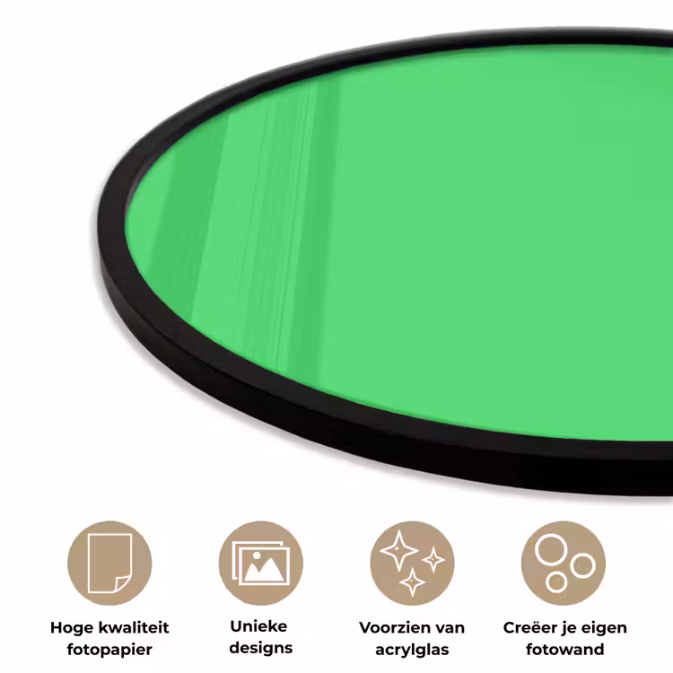 Ronde fotolijst - Mint - Green - Groen — 5