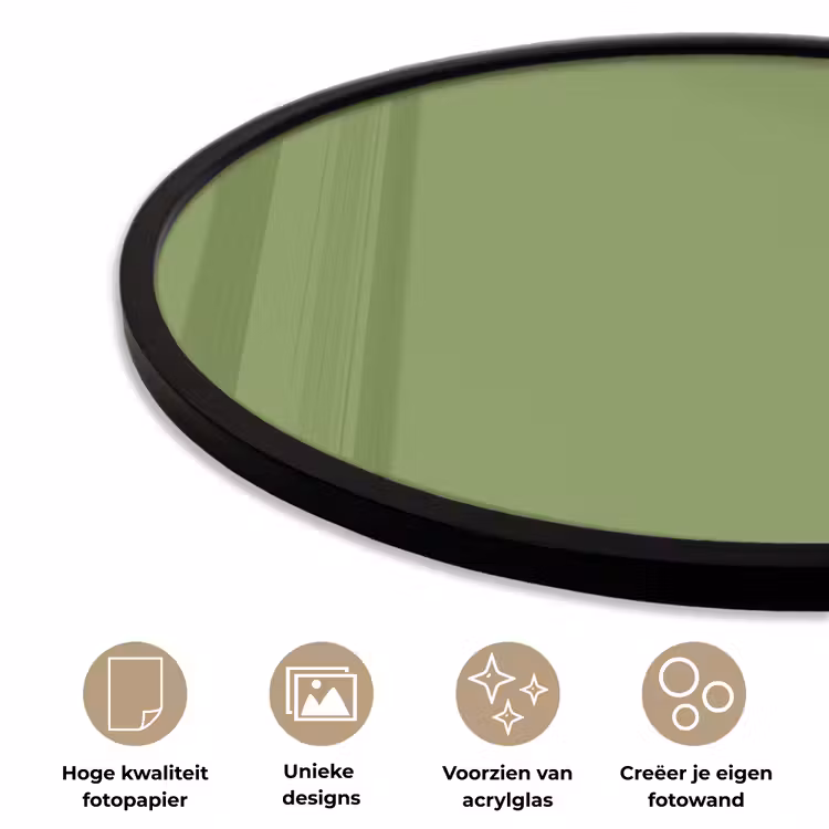 Ronde fotolijst - Moss - Green - Groen — 5