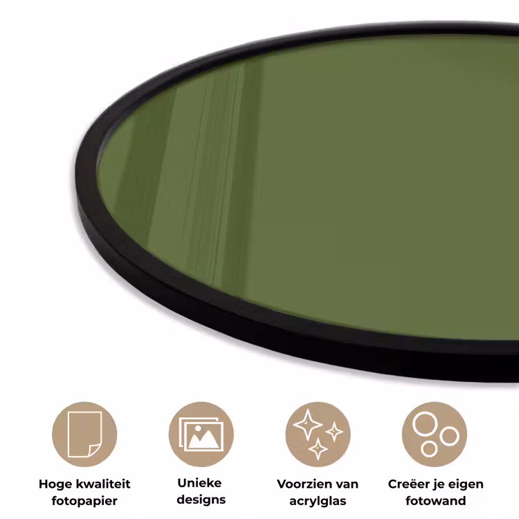 Ronde fotolijst - Olive - Drab - Groen — 5