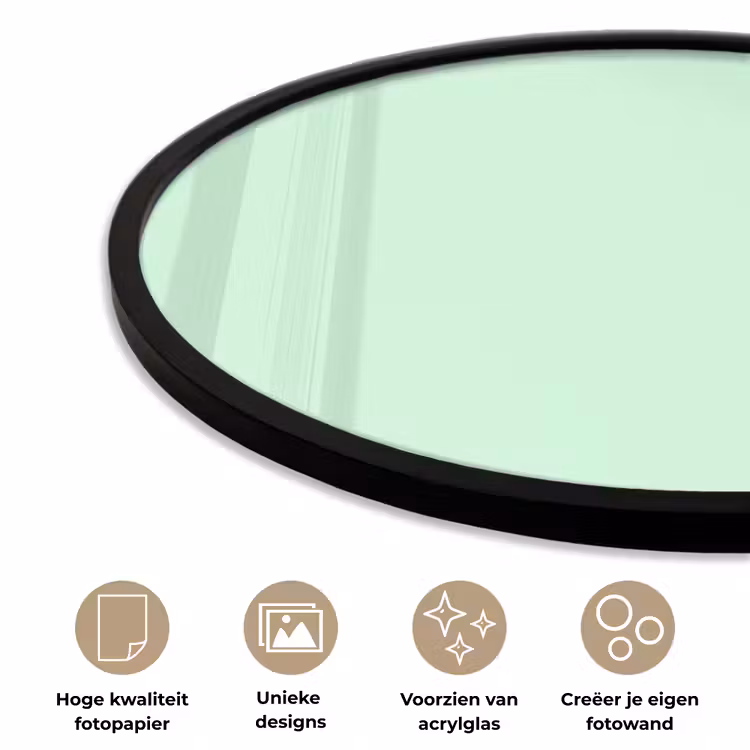Ronde fotolijst - Pale - Mint - Groen — 5