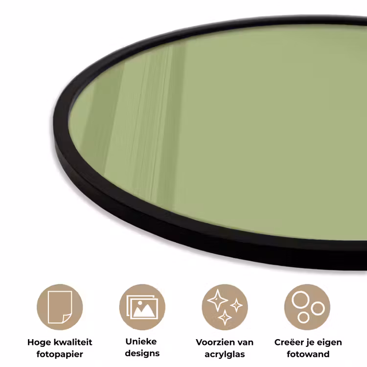 Ronde fotolijst - Sage - Green - Groen — 5