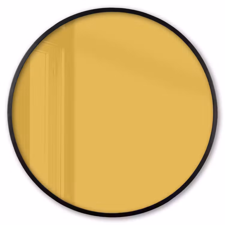 Ronde fotolijst - Joyful - Mustard - Geel — 1