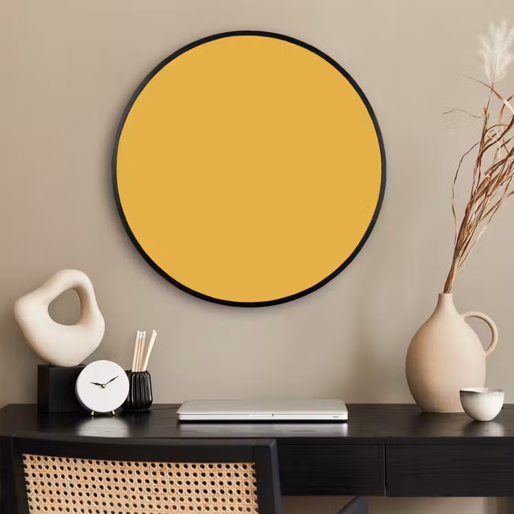 Ronde fotolijst - Joyful - Mustard - Geel — 2