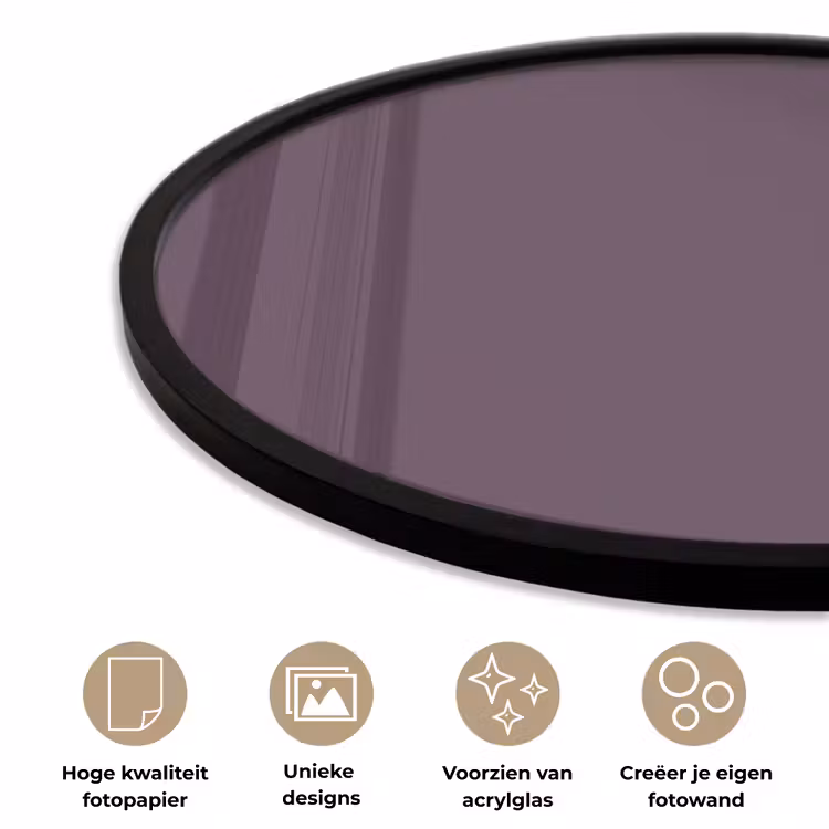 Ronde fotolijst - Midnight - Plum - Paars — 5
