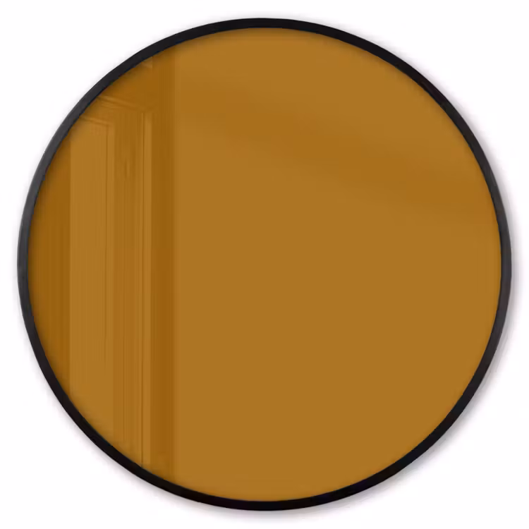 Ronde fotolijst - Ocre - Gold - Geel — 1
