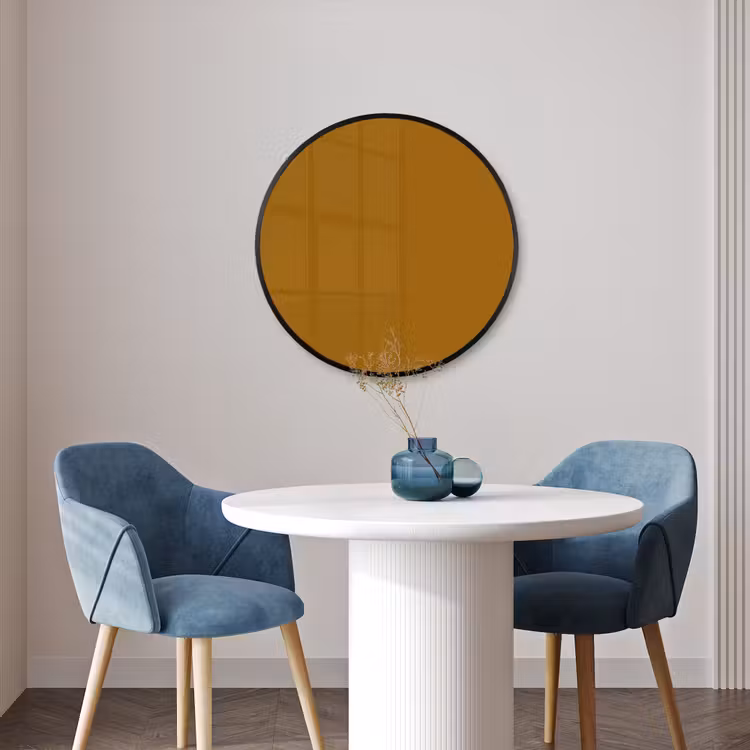 Ronde fotolijst - Ocre - Gold - Geel — 3