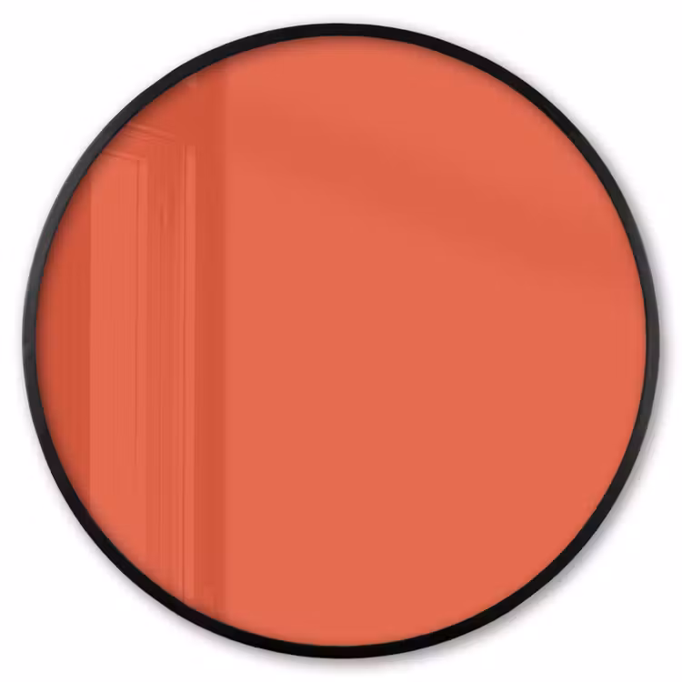 Ronde fotolijst - Rustic - Clay - Oranje — 1