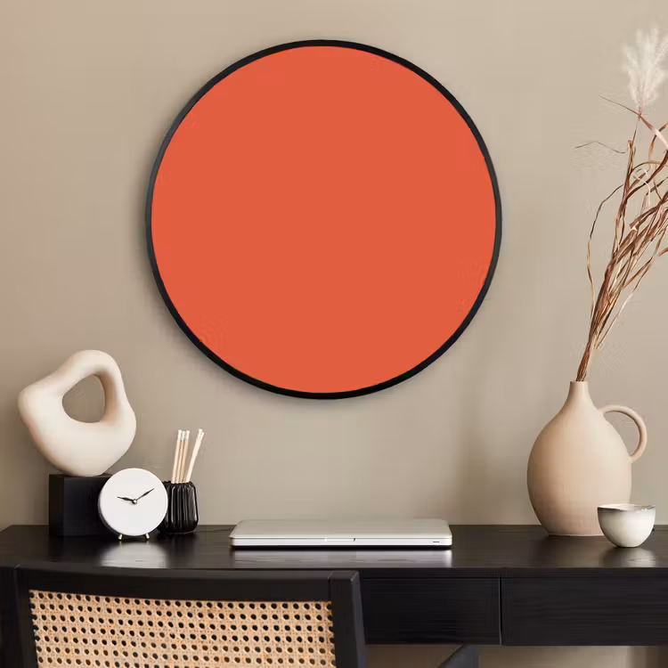 Ronde fotolijst - Rustic - Clay - Oranje — 2