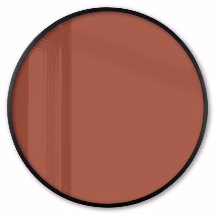 Ronde fotolijst - Rustic - Terracotta - Oranje — 1