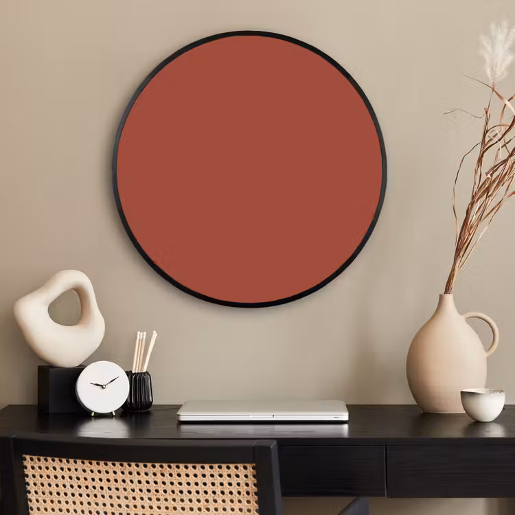 Ronde fotolijst - Rustic - Terracotta - Oranje — 2