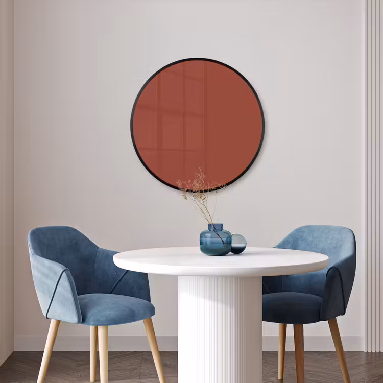 Ronde fotolijst - Rustic - Terracotta - Oranje — 3
