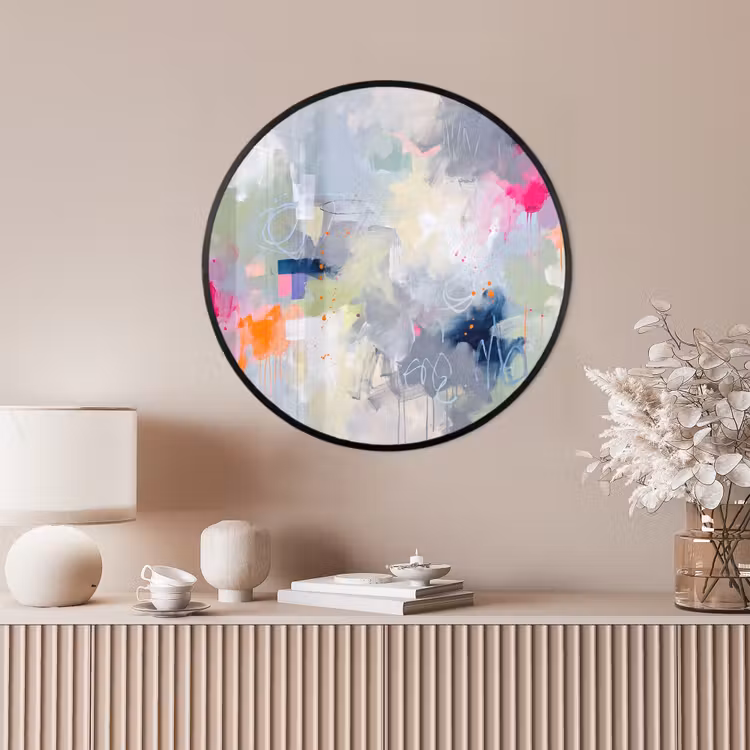 Ronde fotolijst - Abstract - Kleurrijk - Modern - Kunst — 4