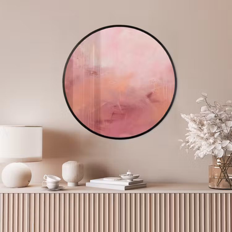 Ronde fotolijst - Kunst - Vloeiend - Pastel - Abstract — 4