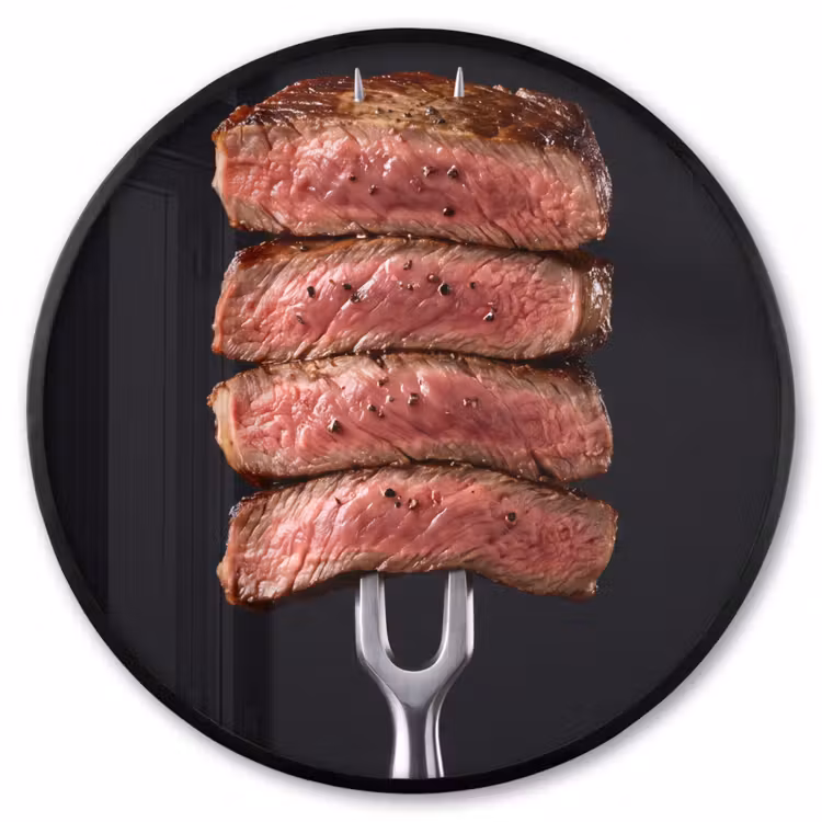 Ronde fotolijst - Eten - Rosé - Vork — 1