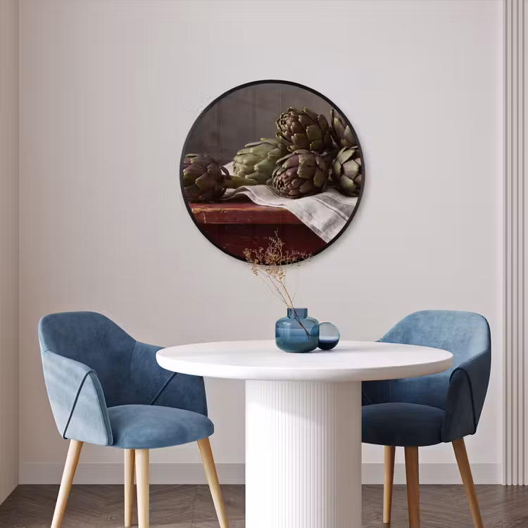 Ronde fotolijst - Artisjok - Eten - Rustiek — 3