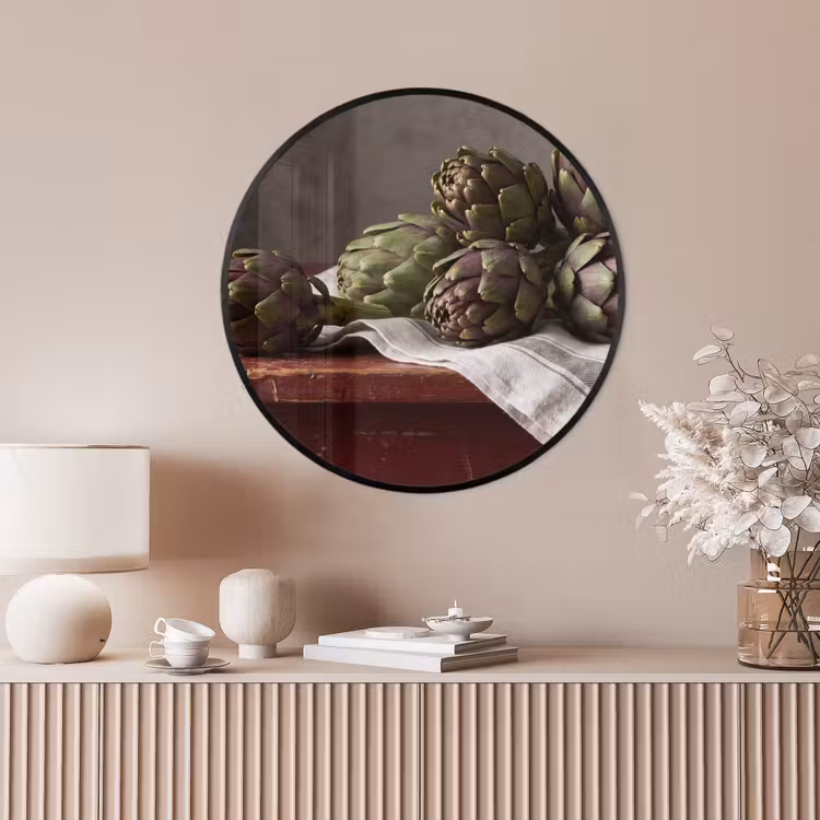 Ronde fotolijst - Artisjok - Eten - Rustiek — 4