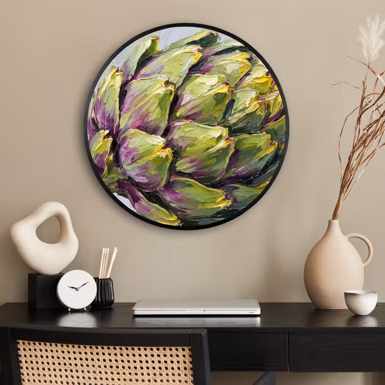 Ronde fotolijst - Eten - Artisjok - Modern — 2