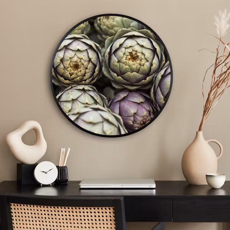 Ronde fotolijst - Groenten - Vers - Eten — 2