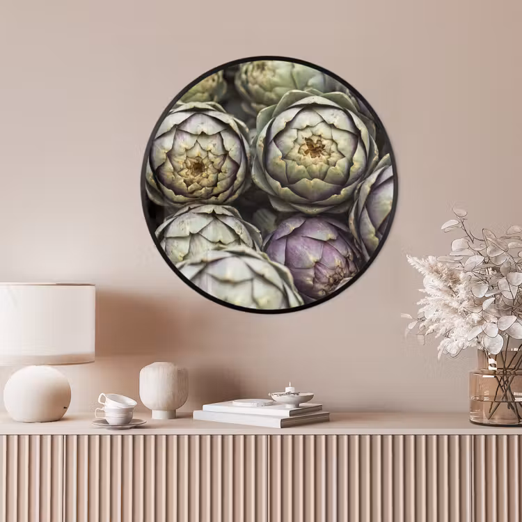 Ronde fotolijst - Groenten - Vers - Eten — 4