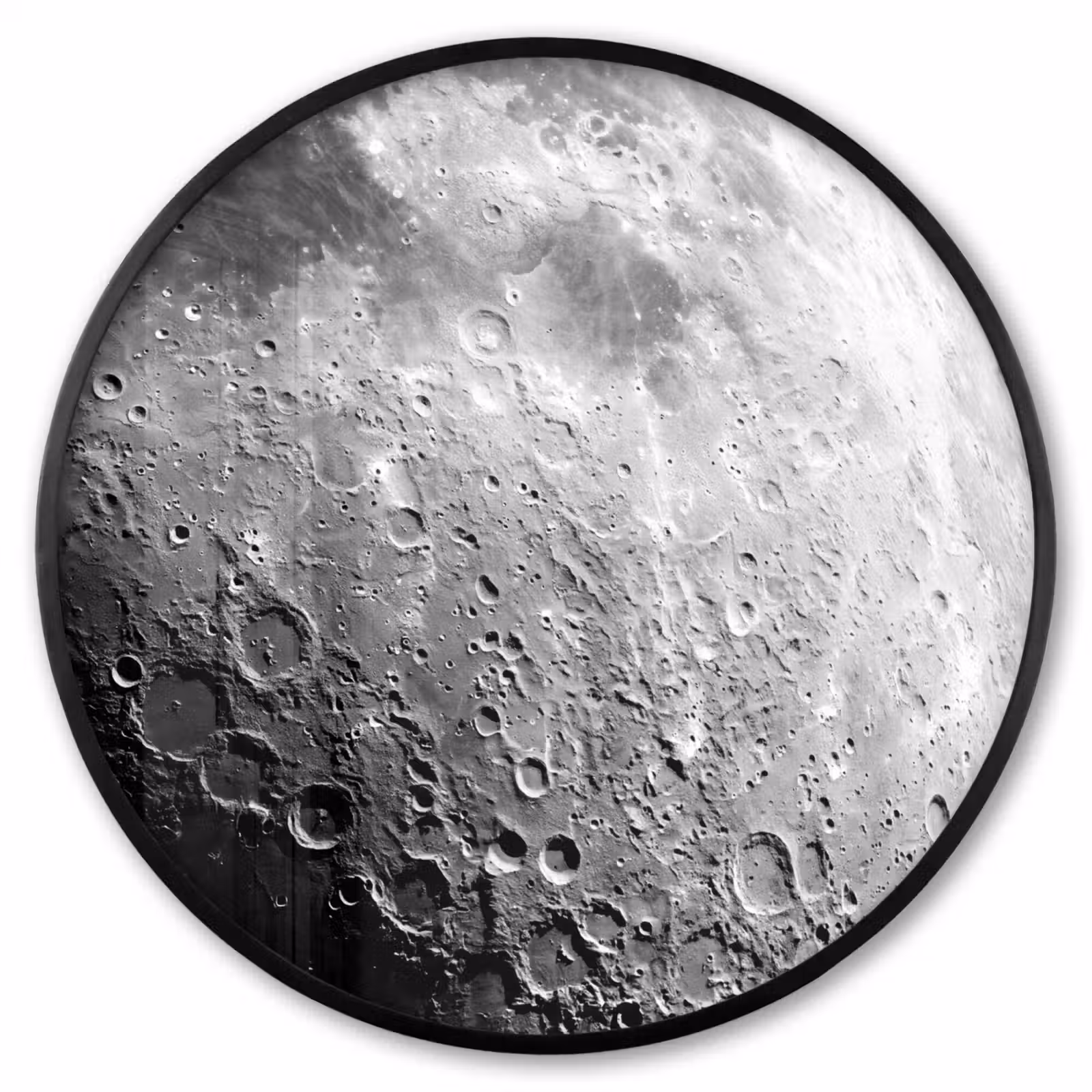 Ronde fotolijst - Maan - Kraters - Ruimte — 1