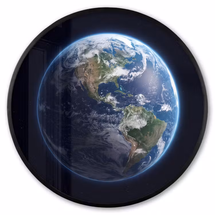 Ronde fotolijst - Aarde - Ruimte - Kosmos — 1