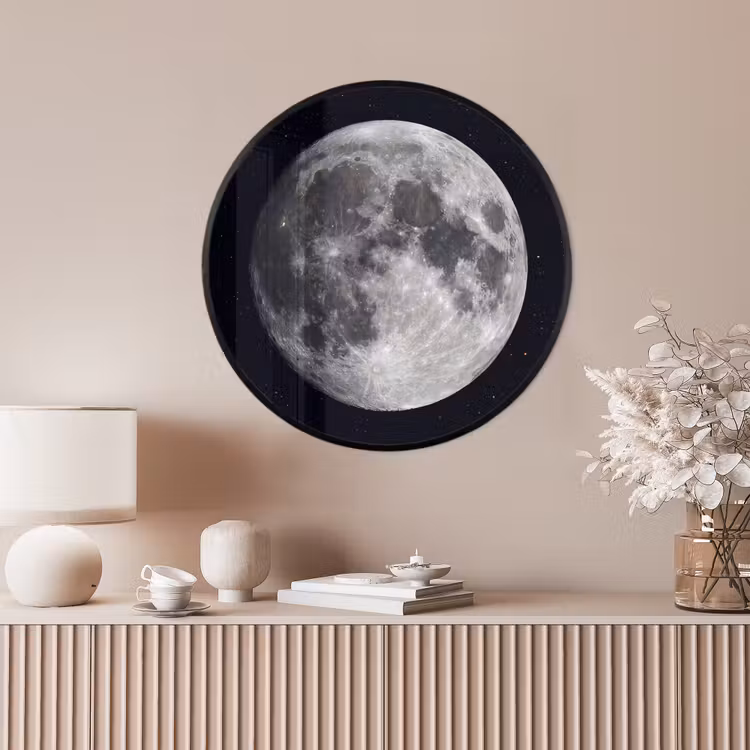 Ronde fotolijst - Maan - Sterren - Ruimte — 4