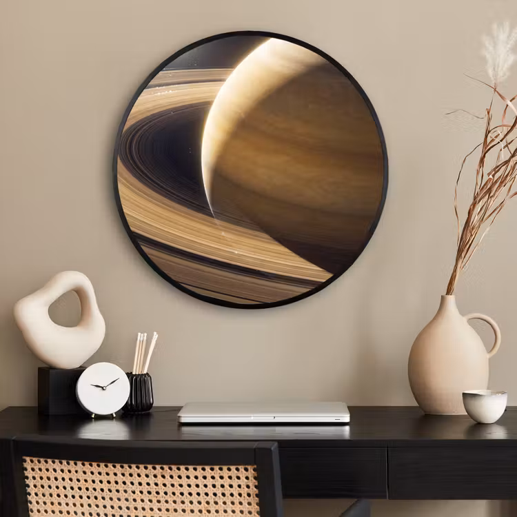 Ronde fotolijst - Planeet - Ringen - Ruimte — 2