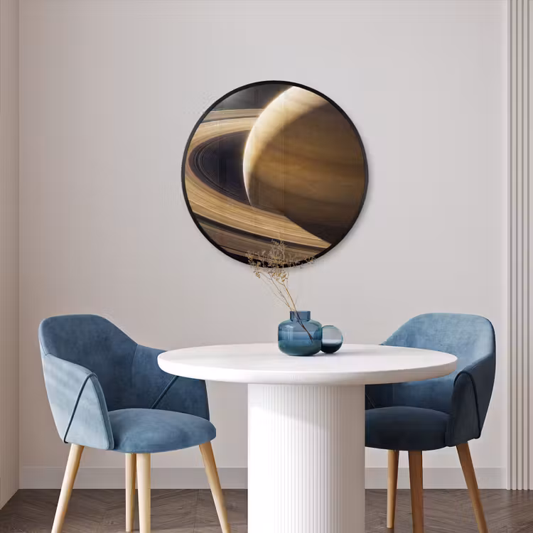 Ronde fotolijst - Planeet - Ringen - Ruimte — 3