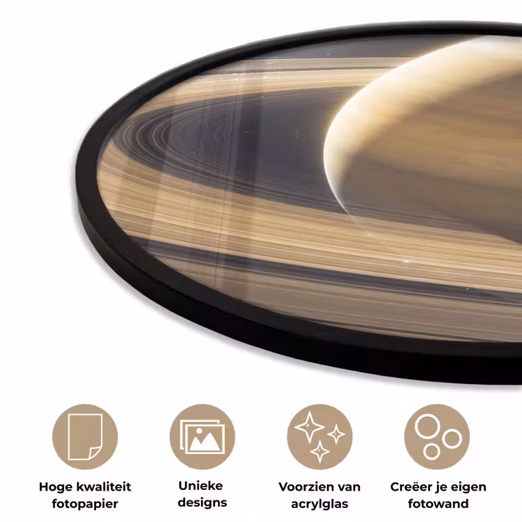 Ronde fotolijst - Planeet - Ringen - Ruimte — 5