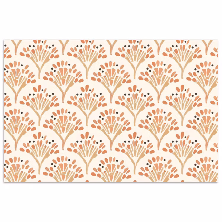 Poster - Terracotta - Waaiers - Schilderachtig - Patroon — 1