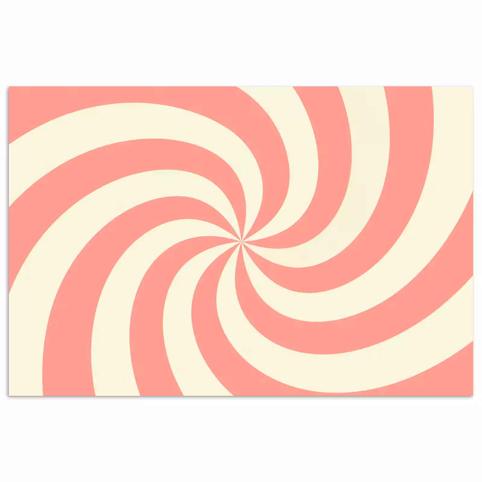 Poster - Spiraal - Patroon - Abstract - Roze - Beige — 1