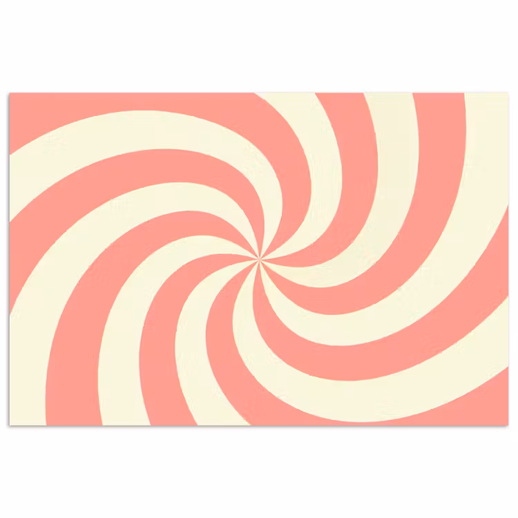 Poster - Spiraal - Patroon - Abstract - Roze - Beige — 1