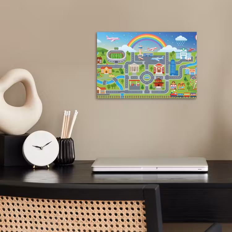 Poster - Stad - Plattegrond - Cartoon — 2