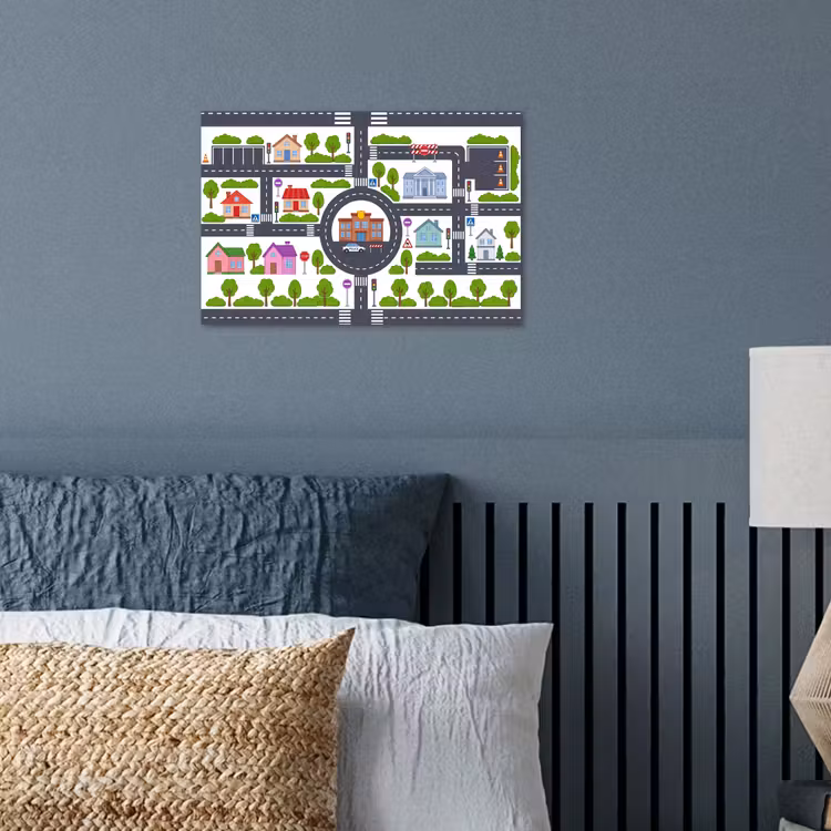 Poster - Stad - Plattegrond - Illustratie — 3