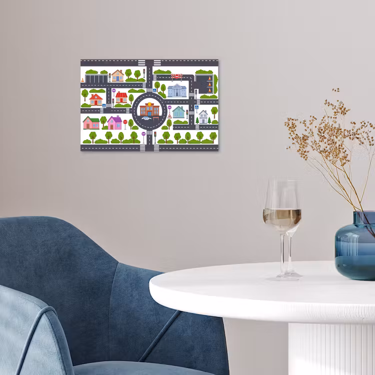 Poster - Stad - Plattegrond - Illustratie — 4